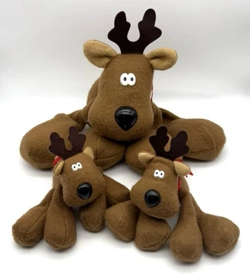 Vintage Hallmark “Rodney” the Reindeer Large & Small Christmas Plush Set - Image 1 of 4