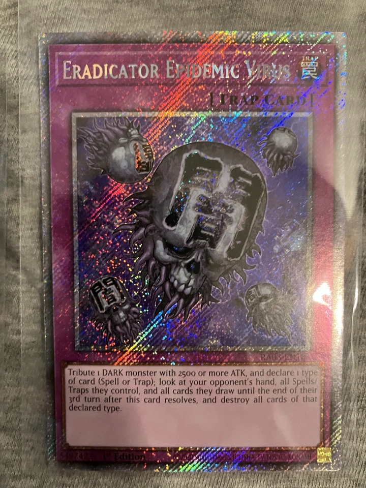 Eradicator Epidemic Virus (Platinum Secret Rare) RA03-EN183 Quarter Century... - Image 1 of 1