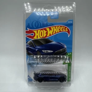2019 Hot Wheels Super Treasure Hunt Tesla Model S Blue New Sealed - Picture 1 of 4