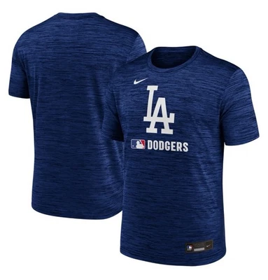 Camiseta para hombre Nike Los Angeles Dodgers Velocity Dri Fit grande azul nueva con etiquetas  Foto 1 de 4