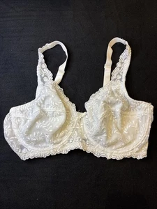Breezies 36D A52299 Ferretto di Supporto Solido Senza Imbottitura Pizzo Bianco - Foto 1 di 11
