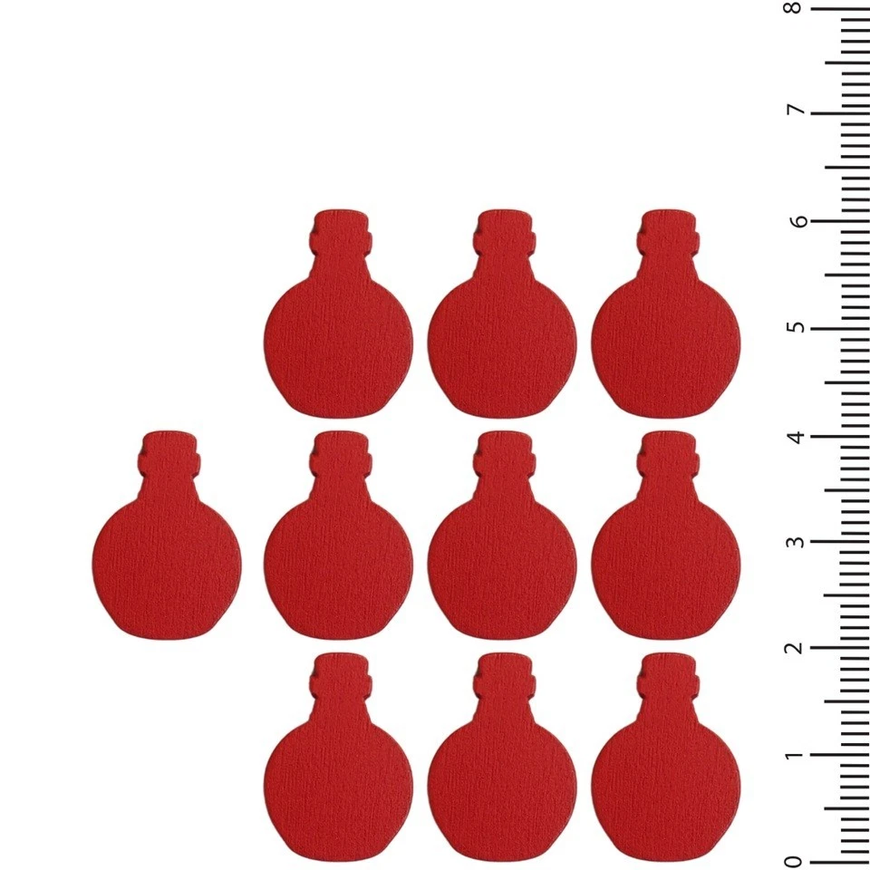Wooden Board Game Resource Token: Red Potion Token x10 - Image 1 of 1