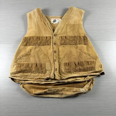 Vintage Black Sheep Brand Sleeveless Game Jacket Large 100% Cotton Hunting Vest - Image 1 of 4