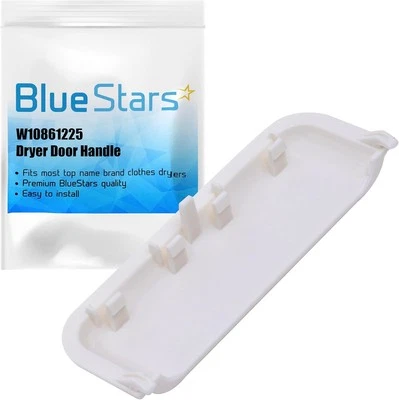 BlueStars IRROMPIBLE W10861225 W10714516 Secadora Manija Puerta Paquete de 1, Blanco  Foto 1 de 4