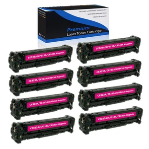 Toner magenta 8 pezzi CB543A compatibile con HP Laserjet 125A CP1518ni CP1215 CP1515n - Foto 1 di 24