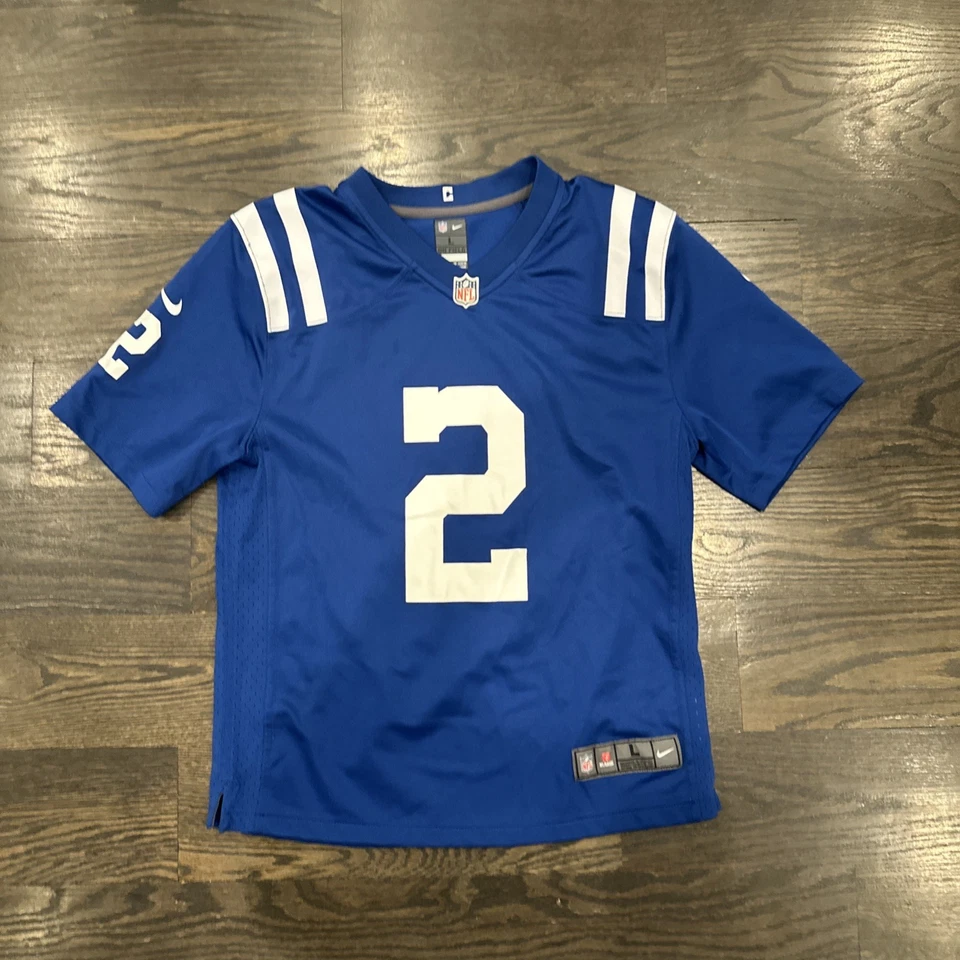 Camiseta Nike Matt Ryan Indianapolis Colts jovem criança grande 14/16 azul no campo - Imagem 1 de 4