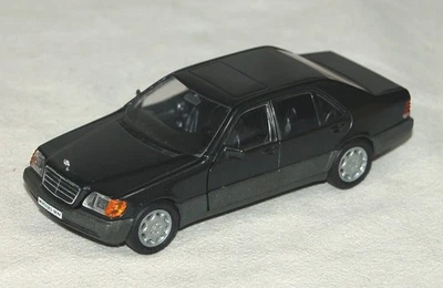 Cursor 1:43 * Mercedes-Benz W140 S-Klasse 300 400 500 600 SEL schwarz metallic - Bild 1 von 4
