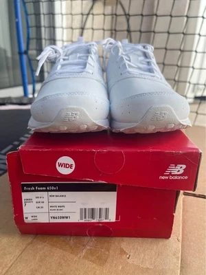 NEW New Balance 650v1 Youth Running Shoes – Fresh Foam – X-Wide – YN650WW1 - Image 1 of 4