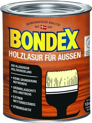 Bondex Holzlasur für Außen 750 ml eiche Lasur Holz Holzschutz Schutzlasur - Bild 1 von 2
