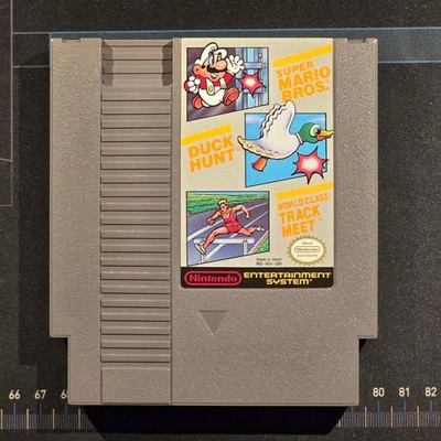 Super Mario Bros / Duck Hunt / Track Meet - NES Game Cartridge - Tested & works - Image 1 of 4