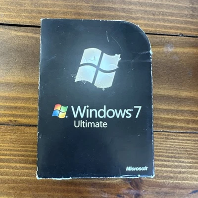 Microsoft Windows 7 Ultimate 32 Bit and 64 Bit DVD Set w/ Key Preowned - Image 1 of 4