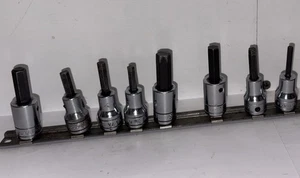 Snap-on Tools 3/8" Drive Lot Of 8 Hex Bit Allen Socket Drivers USA - Picture 1 of 16