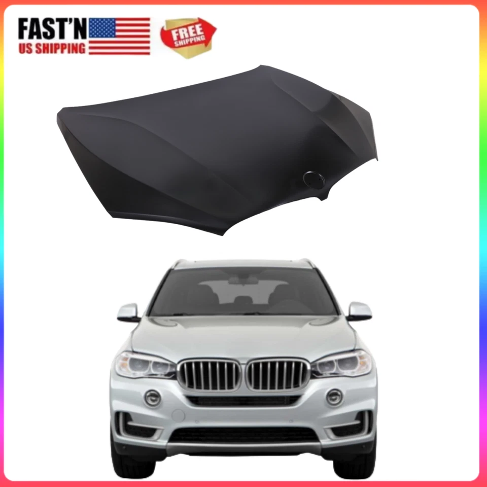New Primed Aluminum Hood For 2014-2018 BMW X5 2015-2019 X6 Foto 1 de 4