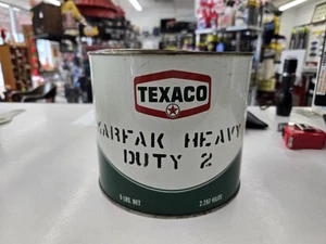 Texaco Inc. White Plains, NY 5 Lbs. Tin Can Of Marfak Heavy Duty #2 - Picture 1 of 7
