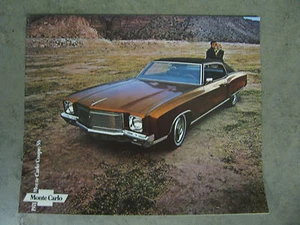 1971 Chevrolet Monte Carlo Dealer Sales Brochure  - Picture 1 of 3