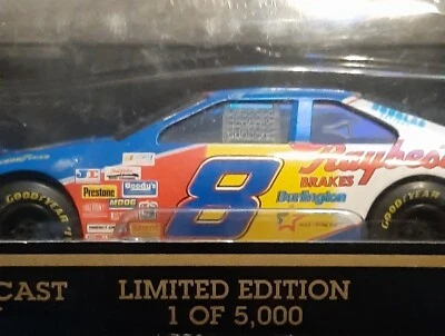 Racing Champions Jeff Burton #8 NASCAR Raybestos 1:24 Blue Die-Cast Car 1995 Foto 1 de 4