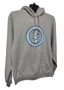 Men's NCAA NC TARHEELS Hoodie Pullover Gray size L #C8O - Picture 1 of 4