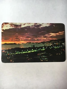Mexico Acapulco Bay Sunset Postcard 1973 - Picture 1 of 2