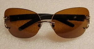 Vintage KIESELSTEIN CORD Legally Blonde Alligator Croc Rimless Sunglasses Case - Picture 1 of 11