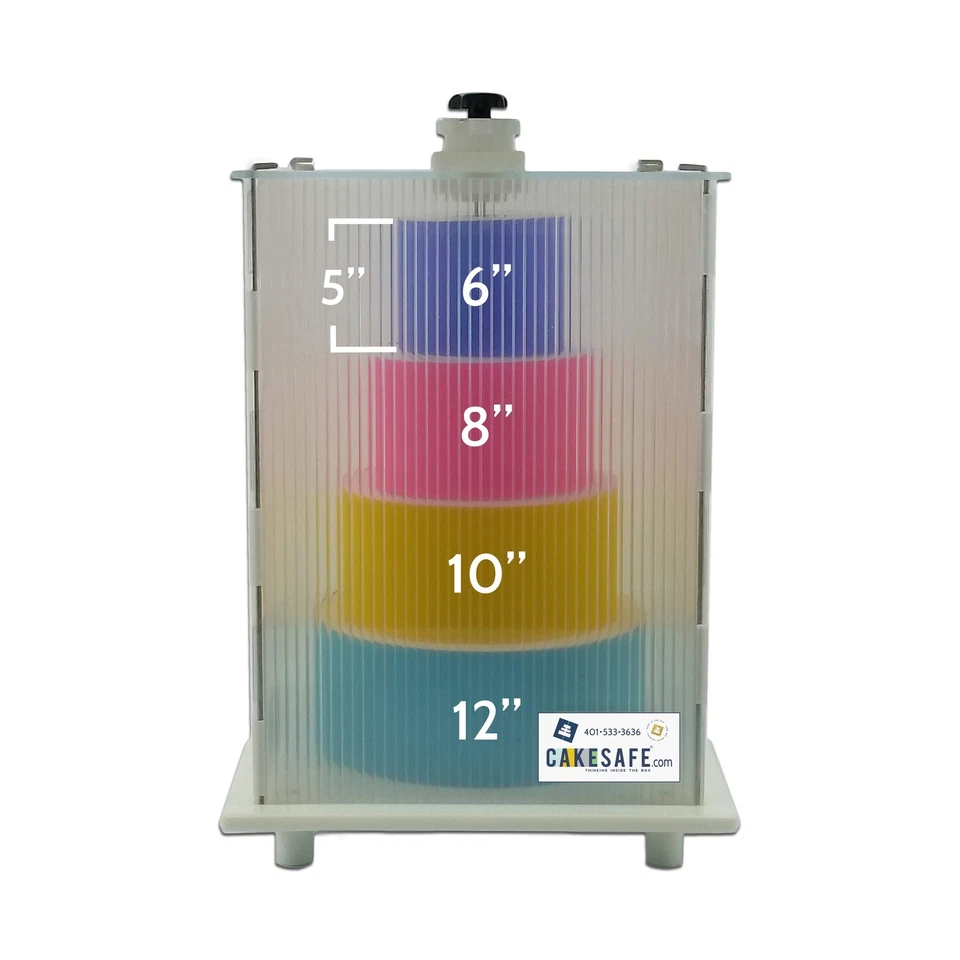 CAKESAFE CS-NT02 Reusable Cake Transporter Clear Plastic Cake Carrier 14x22IN