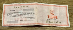 Tudor Vintage seltene Garantie Garantie leer ungefüllt offen Zertifikat Buch 60er - Bild 1 von 6