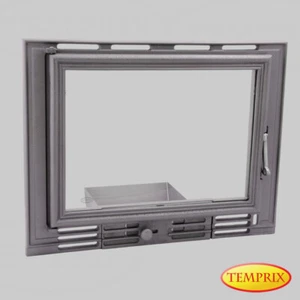 Kamintür Schornstein Tür Gusseisen Glas Schornsteinöffnung Revisionstür Kamin - Bild 1 von 12