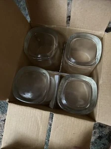 SQUARE SHOT GLASSES SET of 4VEGAS "BOYD GAMING",SAM'S TOWN,JOKERS WILD, ELDORADO - Picture 1 of 3