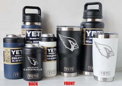ARIZONA CARDINALS YETI Laser Engraved Tumblers, Colsters and Chug Bottles - Image 1 of 3