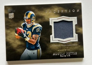 2011 TOPPS AUSTIN PETTIS PLAYER WORN ROOKIE JERSEY #158/158 ST. LOUIS RAMS RP-AP - Picture 1 of 4