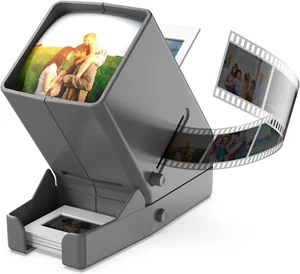 35Mm Slide Viewer, 3X Magnification and Desk Top LED Lighted Illuminated Viewing - Picture 1 of 12