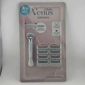 Gillette Venus Female Intimate Grooming 1 Handle + 8 Cartridges - Picture 1 of 2