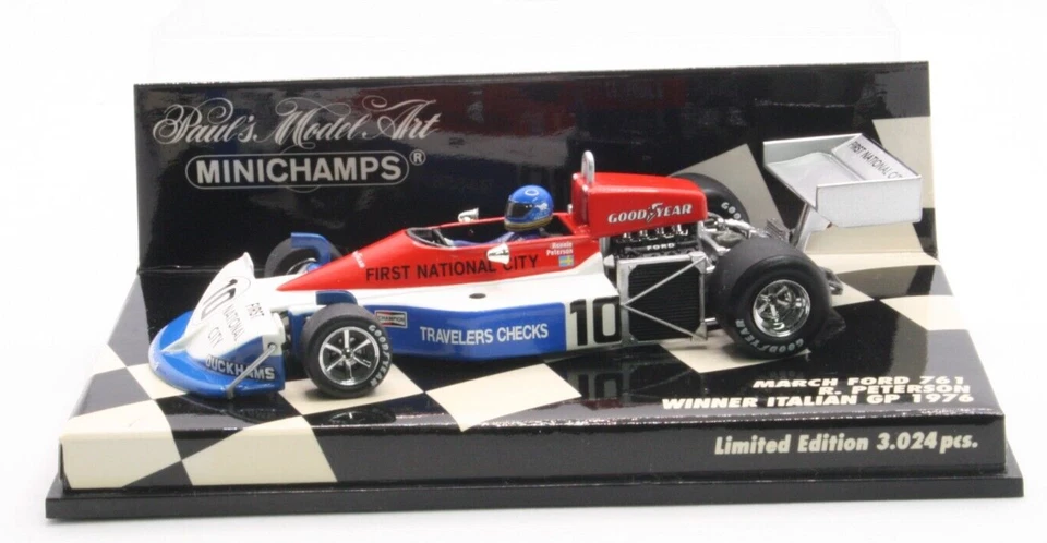 MINICHAMPS 1:43 MARCH FORD 761 R. PETERSON WINNER ITALIAN GP 1976 - Image 1 of 1