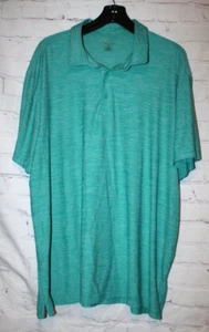 Members Mark Performance Polo Herren Grün Stretch Golf Poloshirt Größe XXL - Bild 1 von 3