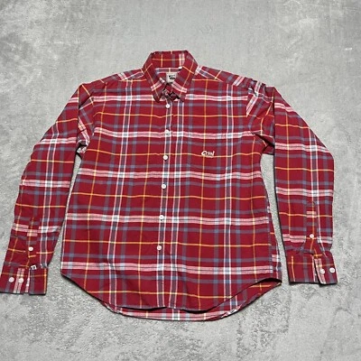 Cruel Girl Shirt Womens Medium Red Plaid Button Up Logo Western Cowgirl - Image 1 of 4