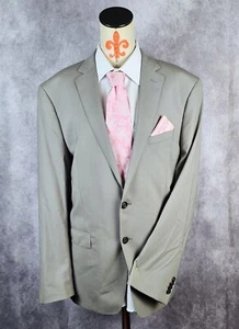 Bruno Piattelli 46R Slim Fit Gray Blazer Jacket 2-Btn Wool Business Wedding EUC - Picture 1 of 12