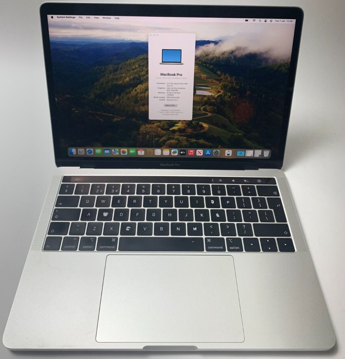 Macbook Pro A1989 SSD 500gb