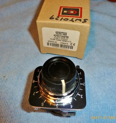 Potenciómetro Cutler-Hammer 10250T333 Serie A2 Potenciómetro 2W Único 10k ohmios Foto 1 de 4
