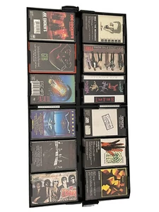 Classic Rock Cassettes Journey Genesis Heart Kansas GTR Plus Storage Case Lot - Picture 1 of 11