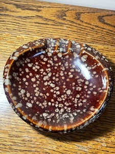 Shawnee Brown Gold Speckled Ashtray MCM Vintage Made In USA 219 - Picture 1 of 6