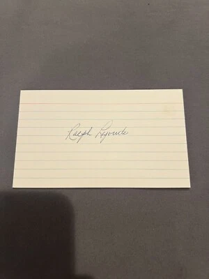 Ralph LaPointe Signed Index Card 3x5 Philadelphia Phillies St. Louis Cardinals - Image 1 of 2
