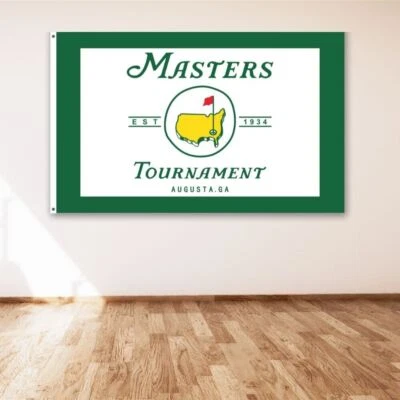 Bandera Masters Augusta 3x5 ft Georgia National Golf Club Torneo Bandera Foto 1 de 4