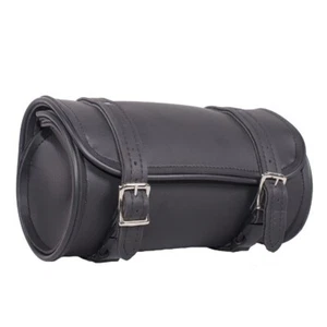 10" ROUND MOTORCYCLE WATERPROOF TOOL / FORK BAG FOR HARLEY w/ Q-RELEASE - DD12 - Picture 1 of 8