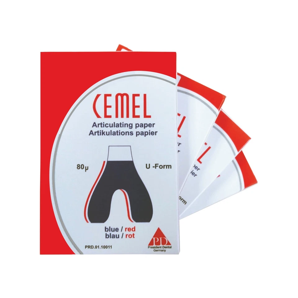 PRESIDENT DENTAL CEMEL DENTAL U FORM Artikulationspapier Made in Germany