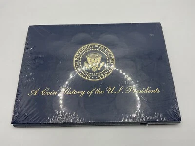 A Coin History of the U.S. Presidents 5 Brass Coins Sealed with Album - Image 1 of 2