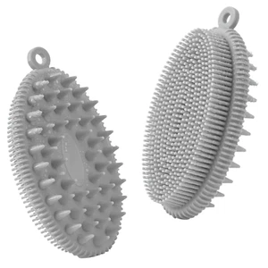 Silicone Body Scrubber Brush, 2In1 for Exfoliating Wet or Dry Skin Body Wash Bat - Picture 1 of 12