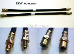 AUTOUNION DKW 1000 3=6 1000S brake hoses set 3 PIECES NEW RECENTLY MADE - Picture 1 of 1