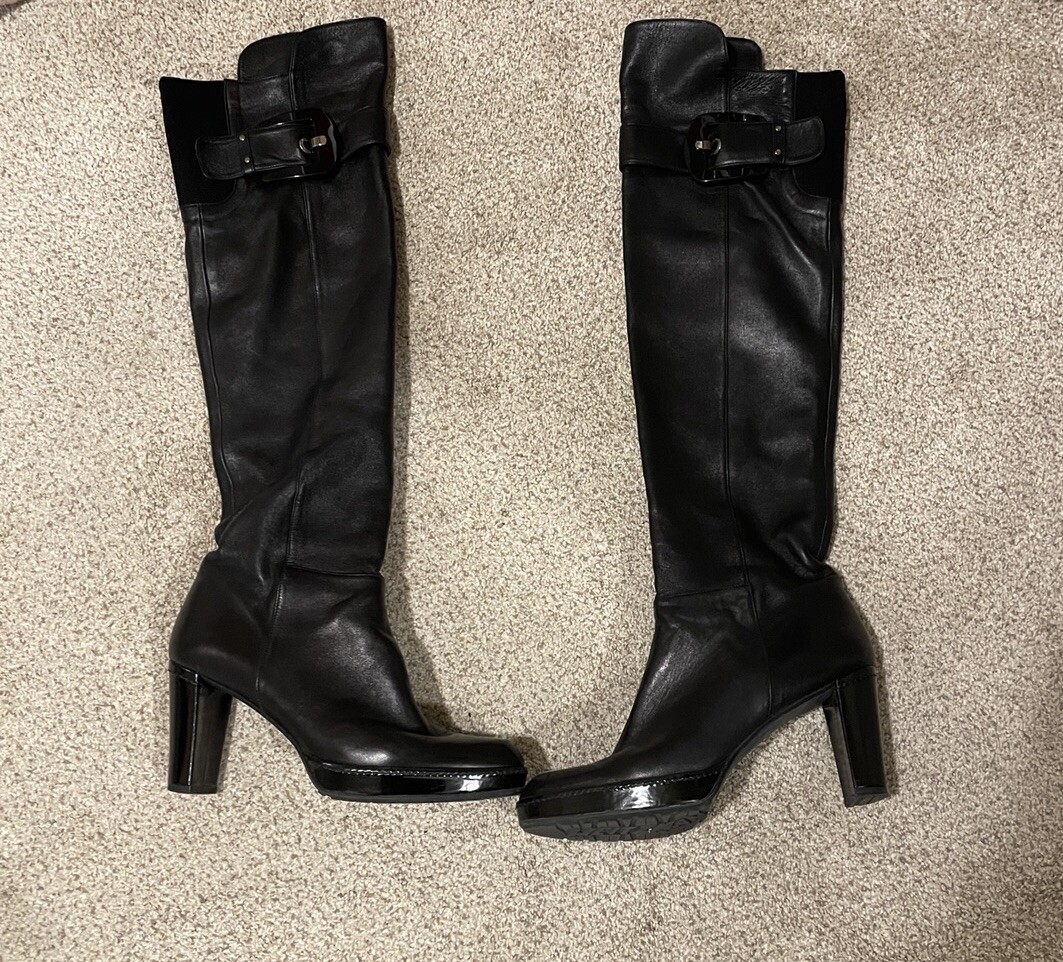 Stuart Weitzman 黑色过膝女靴| eBay Stuart Weitzman 黑色过膝女靴| eBay