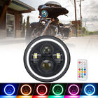 For Harley Street Glide Special FLHXS RGB 7'' LED Headlight App Remote Control 