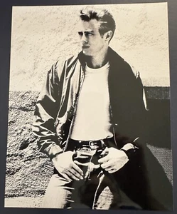 Foto brillante James Dean vintage 8x10 blanco y negro rebelde sin causa sin firmar - Imagen 1 de 1
