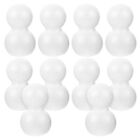 Christmas Crafting Essential: 10 White Polystyrene Snowman Foam Balls 